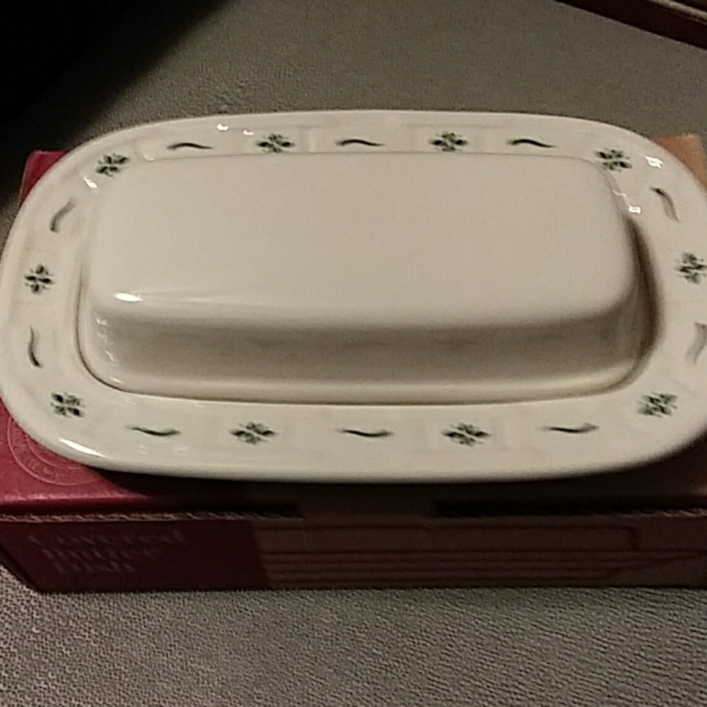 Longaberger butter dish (make me an offer)